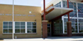 Saddle Ridge Elementary main entrance to use when entering during school hours